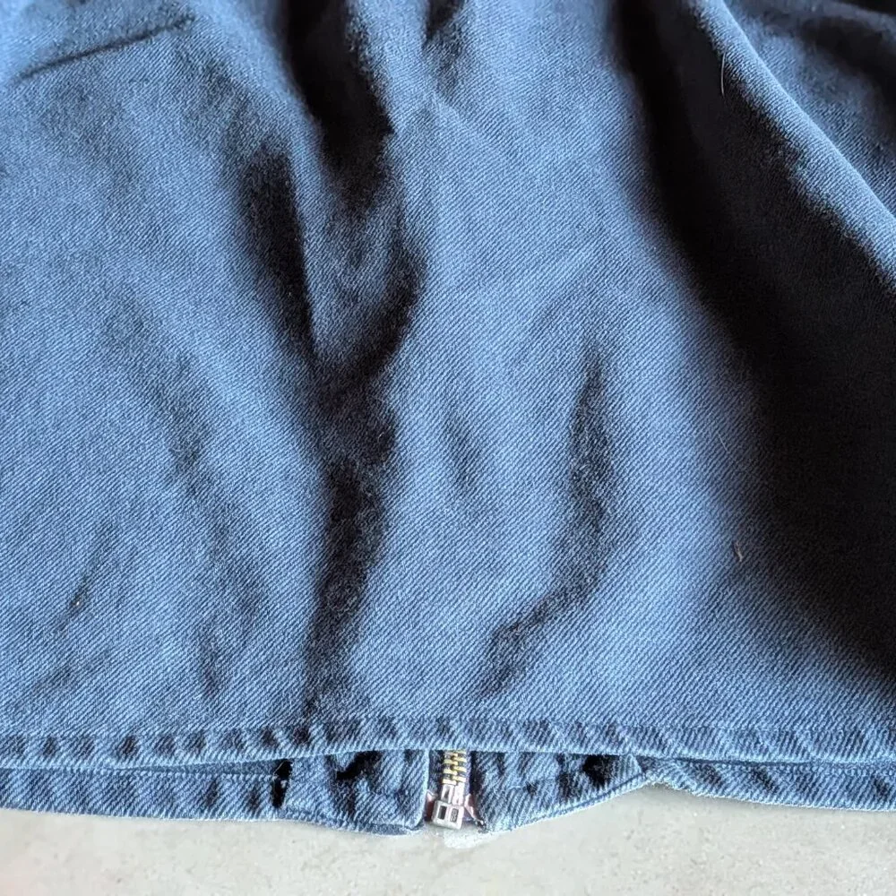 Zara Kids Blue Denim Zip-Up Chore Jacket - Size 6-7 (120cm)